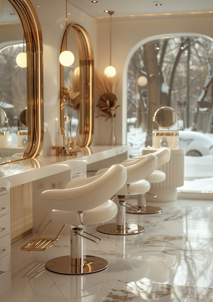 Luxury salon interior
